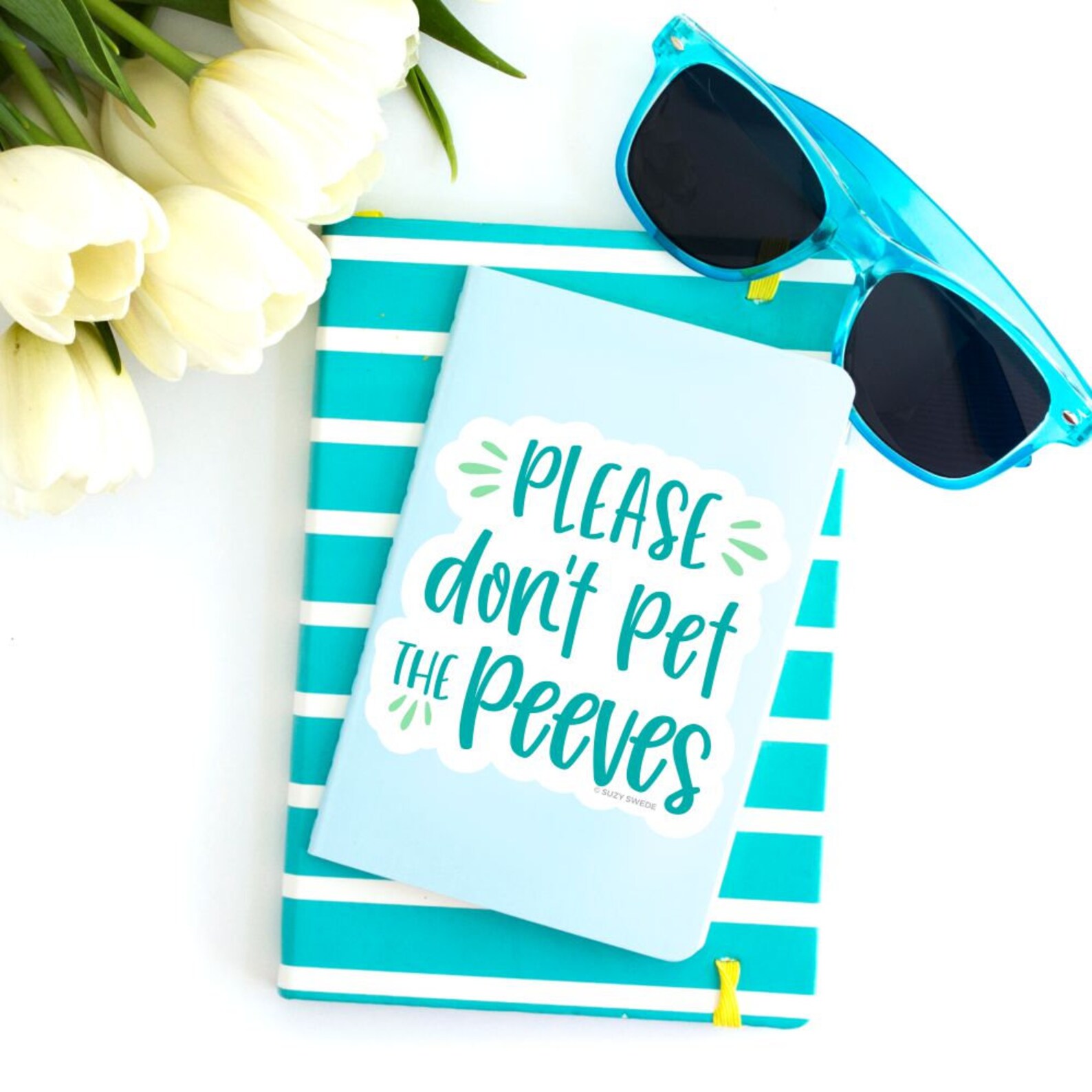 Please Don't Pet the Peeves Sticker Laptop Sticker Etsy