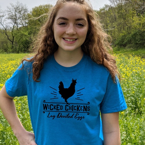 Wicked Chickens Lay Deviled Eggs T-shirt Homesteader funny | Etsy