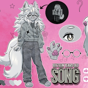 Fursona Reference Sheet Commission: Furry Ref Sheet, Anthro Original Character, Roblox OC, Fursuit Design