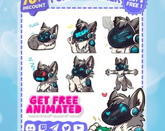 Custom Furry Emotes, Telegram Stickers, Discord Stickers, YCH, Protogen
