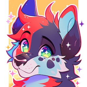 Harige kunst, aangepaste harige kunst, harige Adobt, harig pictogram, harige avatar, harige commissie, Fursona-commissie, Anthro-personage, Fursona-ref, PBB