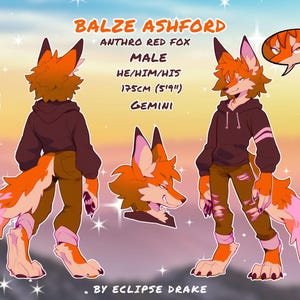 Character Reference Sheet, Furry Reference Sheet, Furry Character Design, Anime Reference Sheet, Custom Reference Sheet, Fursona Commission