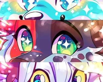 Furry Art Commission - Custom Fursona Banner for Twitch, Discord
