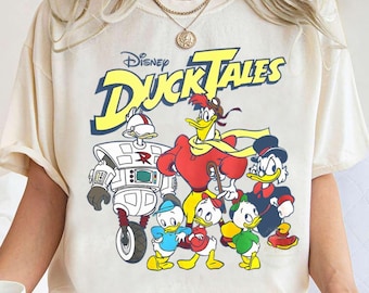 Vintage Disney Duck Tales T-shirt, Retro Donald Duck Friends Shirts, Birthday Gift Tee, Disney Matching Shirt, Disneyland Family Trip Shirt