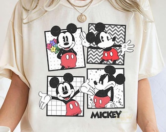 Retro Mickey Classic T-shirt, Disney Mickey Shirts, Birthday Gift, Disney World Shirt, Disney Matching Shirt, Disneyland Family Trip Shirt