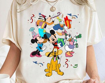 Disney Birthday Mickey And Friends T-shirt, Mickey Donald Goofy Daisy Shirts, Birthday Gift Tee, Birthday Boy Shirt. Birthday Girl Shirt