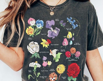 Retro Disney Alice In Wonderland Wildflower T-shirt, Princess Alice Shirts, Birthday Gift, Disneyworld Shirt, Disneyland Family Trip Shirt