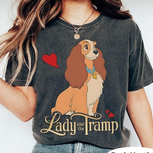 Disney Lady Retro T-shirt, Lady And The Tramp Shirts, Birthday Gift, Dog Lover Shirt, Disney Vacation Shirt, Disneyland Family Trip Shirt