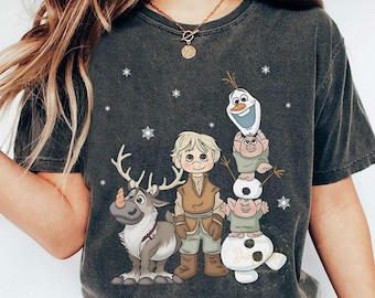 Cute Kristoff And Sven T-shirt, Disney Frozen Shirts, Magic Kingdom Matching Outfit, Disney Matching Shirt, Disneyland Family Trip Shirt