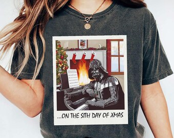 Disney Star Wars Christmas Shirt, Darth Vader Sith Day Of Xmas Holiday Shirts, Disneyland Family Squad Party Shirt, Christmas Gift Shirt