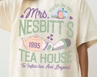 Disney Toy Story Buzz Lightyear Mrs Nesbitt's Tea House 1995 Shirt, Graphic Family Trip Tee, Magic Kingdom Vacation Birthday Gift Apparel