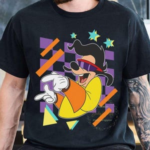 Disney A Goofy Movie T-shirt, Retro Powerline Max Checkered Shirts, Birthday Gift Tee, Disney Matching Shirt, Disneyland Family Trip Shirt