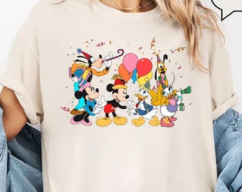 Disney Mickey And Friends Birthday T-shirt, Mickey Minnie Donald Daisy Shirts, Birthday Gift Tee, Birthday Boy Shirt. Birthday Girl Shirt