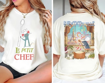 Vintage Disney Ratatouille Le Petit Chef T-shirt, Remy Little Chef Shirts, Birthday Gift Tee, Disney Vacation Disneyland Family Trip Shirt