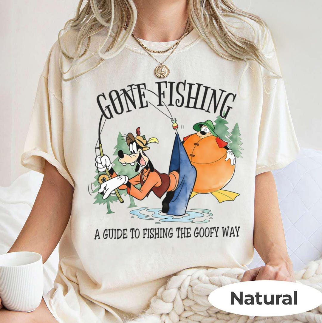 Gone Fishing Goofy and Max Shirt, Father Son Fishing Tee, A Goofy Movie ...
