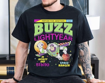 Retro Toy Story Buzz Lightyear T-shirt, Disney Toy Story To Infinity And Beyond Shirts, Disney Matching Shirt, Disneyland Family Trip Shirt