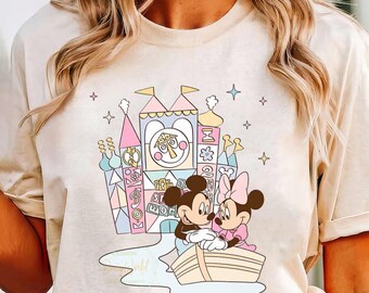 Mickey Minnie Small World T-shirt, Happiest Besties On Earth Shirts, Birthday Gift Tee, Disney Matching Shirt, Disneyland Family Trip Shirt