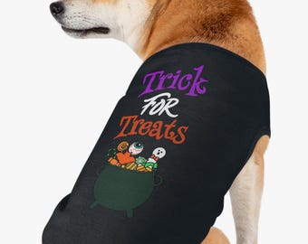 Halloween Haustier Tank Top, Süßes oder Saures Kostüm für Hunde, Festliche Haustier Bekleidung Ideal für Herbstfeiern, Hundeliebhaber, Hunde- und Katzengeschenk