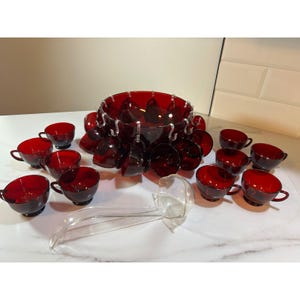 Princess House Punch Bowl Sets - Etsy