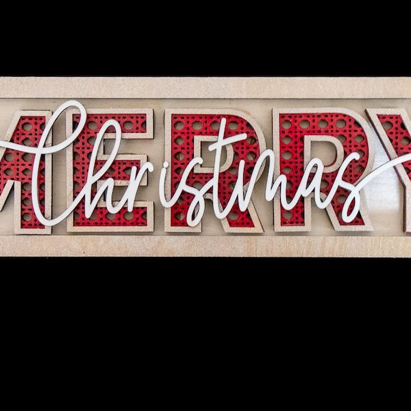 Merry Christmas Shelf Sign