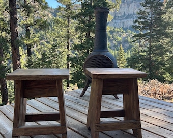 Rustic Wood Bench: Farmhouse Style