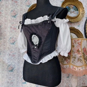Gothic victorian inspired velvet corset