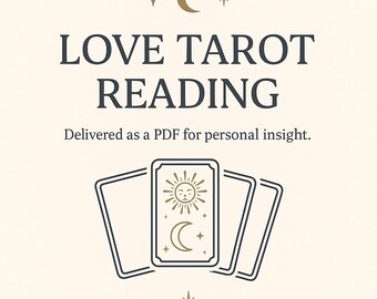 Lectura de Tarot del Amor el mismo día: Lectura intuitiva y precisa para mayor claridad, verdad y comprensión emocional.