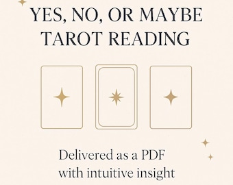 Yes, No, or Maybe Tarot Reading – Fast Answer to Your Question | Same Hour Delivery