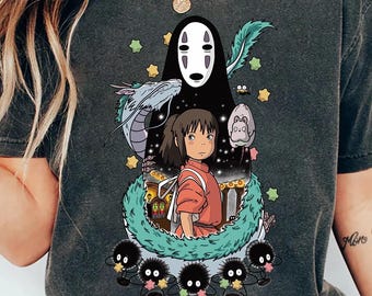 Spirited Away Bella Canvas Shirt: Studio Ghibli Anime Tee