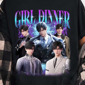 Zayne Deepspace Anime T-Shirt: Girl Dinner Love, Cotton Unisex Tee