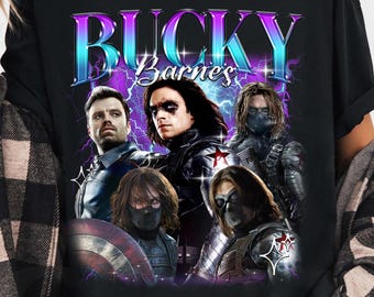 Bucky Barnes Vintage T-Shirt: Sebastian Stan Unisex Tee