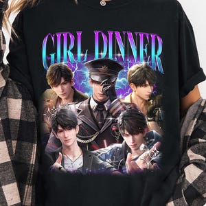 Caleb Girl dinner Love and Deepspace T-Shirt, Your Favorite Characters Perfect for Anime Fans, Anime Shirt