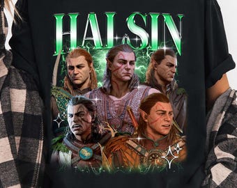 Halsin Baldurs Gate 3 Vintage Unisex T-Shirt