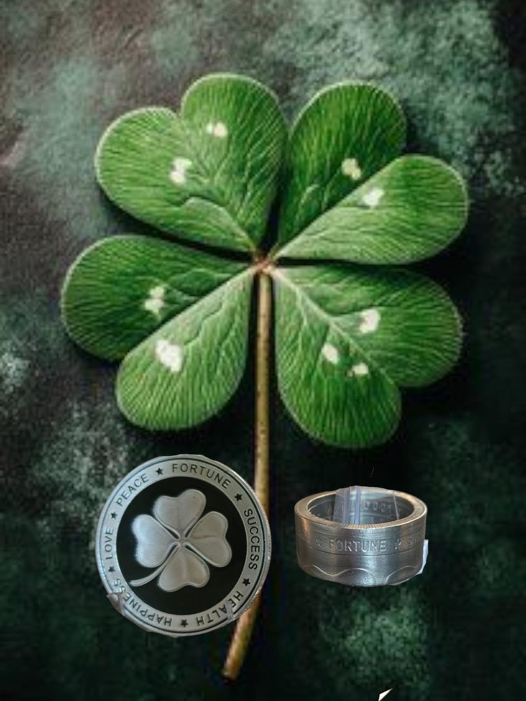 Good Luck Challenge Coin Ring - Etsy