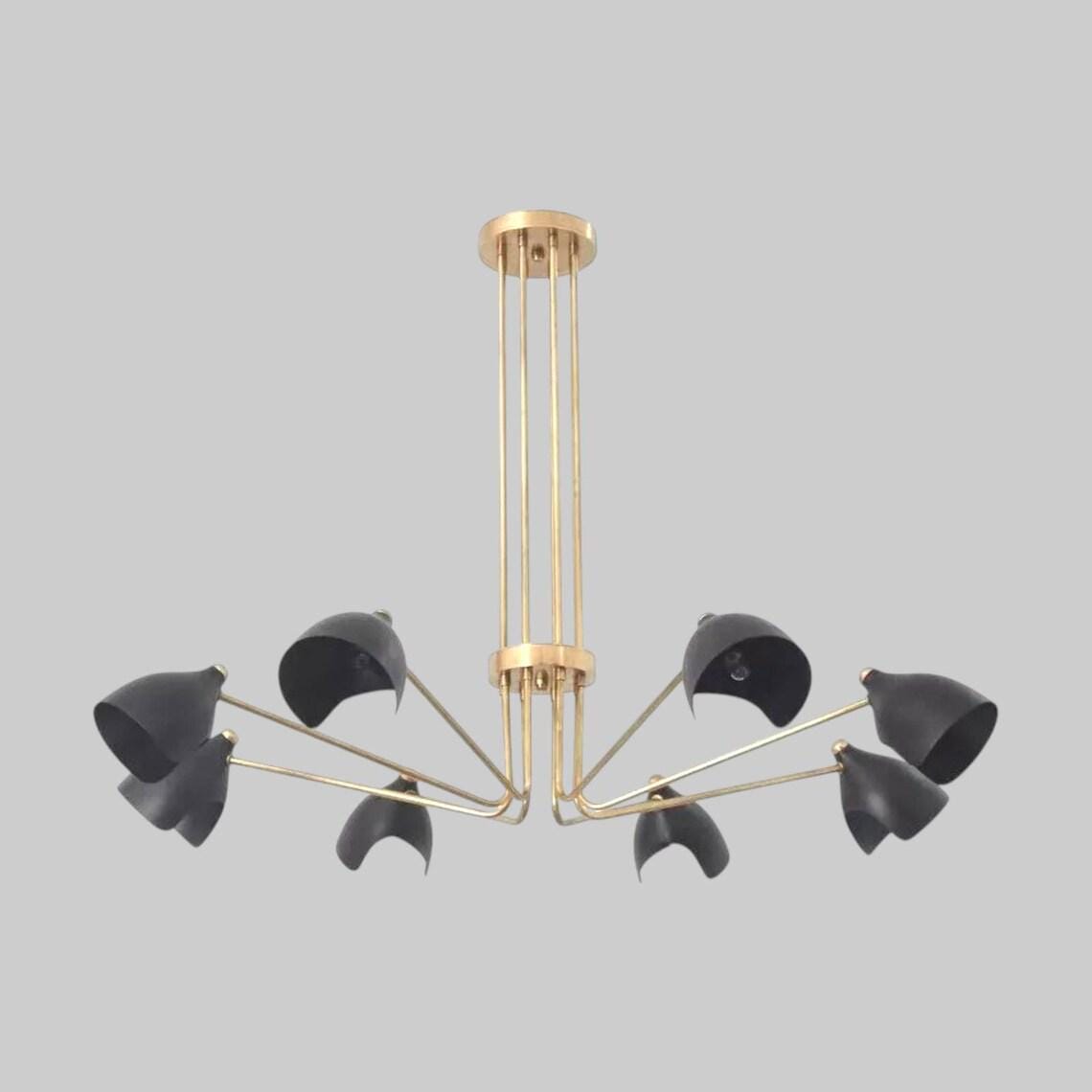 イタリア スプートニク 真鍮 シャンデリア アンティーク ミッドセンチュリー イタリア スプートニク 真鍮 シャンデリア アンティーク ミッド