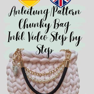 Crochet Pattern Chunky Bag/Step by Step including Video/Chunky Bag DIY/Bag Crochet PDF Tutorial/Beginners Friendly/Digital Download/Pattern
