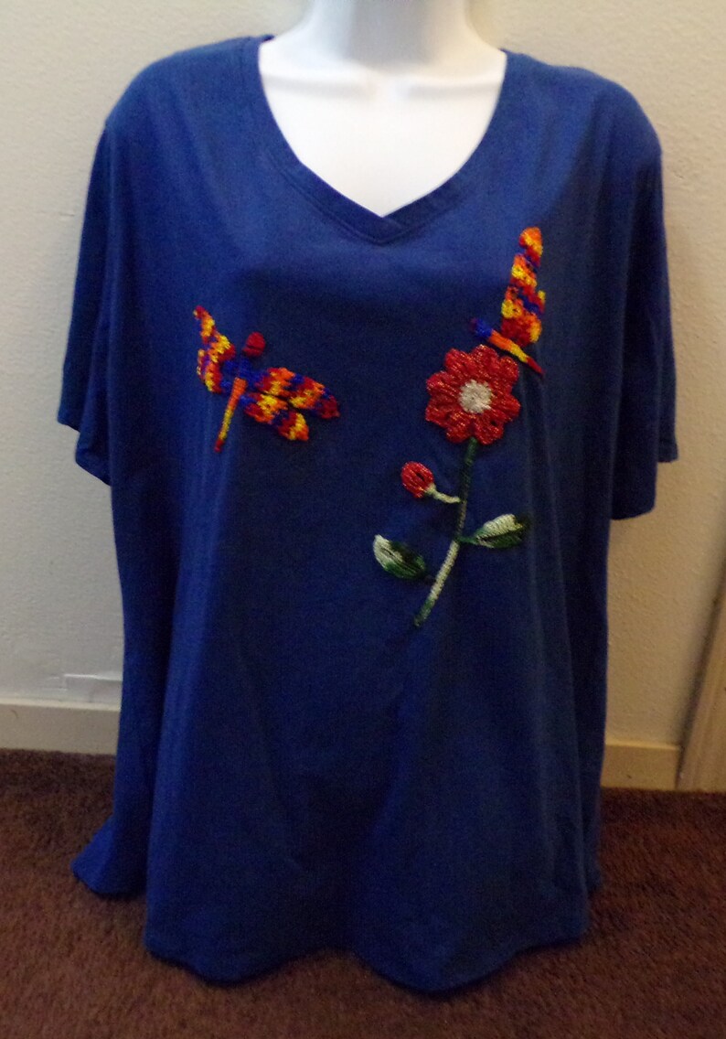 Choose From Two Crochet Decorated Tee Shirts Size 5x Etsy