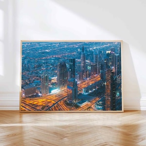 Dubai Cityscape Wall Art, Cityscape Digital Print, Living room decor, Bedroom decor, Farmhouse Decor, Digital prints