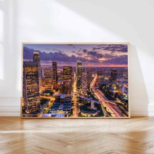 Los Angeles Cityscape Wall Art, Cityscape Digital Print, Living room decor, Bedroom decor, Farmhouse Decor, Digital prints