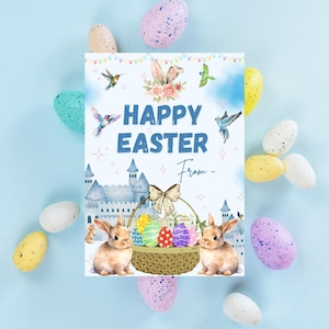 Eastern Greeting Card | Digital Download | Traditional & Modern Festive Greetings | Digital template, editable template | Easter