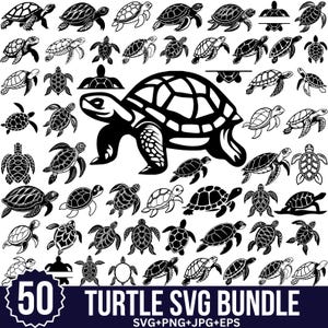 Schildkröten-Svg-Bundle, Meeresschildkröten Designs Clipart, Meeresschildkröte-Svg, Schildkröten-Svg-Dateien für Cricut, Schildkröten svg, Schildkröte Png, Silhouette Cricut
