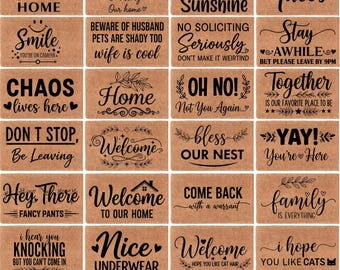 Doormat Svg Bundle, Welcome Sign Svg, Funny Doormat Quotes Svg, Porch Decor Svg, Outdoor Mat Svg, Cut Files for Cricut, Silhouette