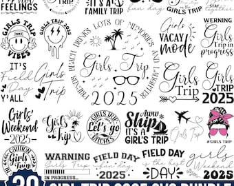 Mädchen Reise Svg Bundle, Mädchen Reise 2025 Svg, Mädchen Wochenende Svg, Besties Reise Svg, Mädchen Urlaub Svg, Mädchen Nacht Svg, Road Trip Svg