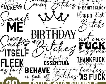 Adult Svg Bundle, Adults Svg, Funny Adult Svg, Adult Quotes Svg, Funny Quotes Svg, Sarcastic Svg, Rude Svg, Crafting Bundle, Silhouette