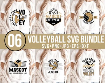 Volleyball Svg Bundle, Volleyball Mom Svg,Volleyball Player Svg, Sport Svg, Volleyball Team Name Svg, Custom Volleyball Svg, Cut For Cricut