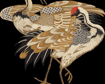 Heron - Embroidery Design for  Machine emb file format easy convert to all machine formats