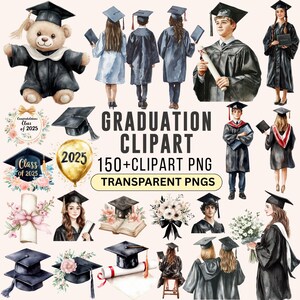 192 Graduierung Clipart Bundle, Graduierung Aquarell, Graduierung Mädchen png, Graduierung Ceremony, Graduierung Hut, Graduierung Kappe, Studenten png