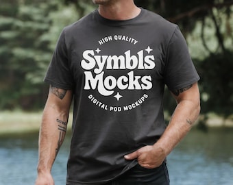 Maqueta de camiseta Comfort Colors 1717 Pepper / Modelo para hombre (descarga digital)