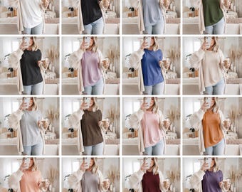 Bella Canvas 3001 T-Shirt Mockup Bundle: Boho Spring/Summer (Digital Download)