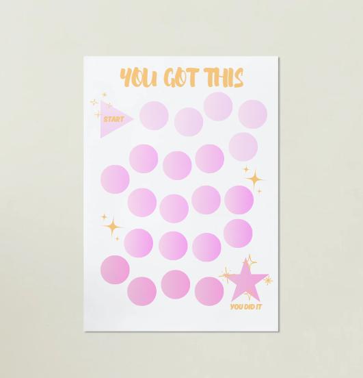 Congrats Sticker Chart Printable Sticker Reward Chart - Etsy Australia